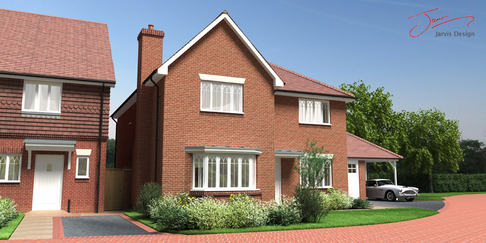 Property 3D Visualisation for the Bargate Homes Barnham Housing Development By Jarvis Design